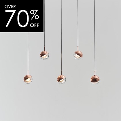 OUTLET Seed Design Dora PL5 LED Copper Pendant