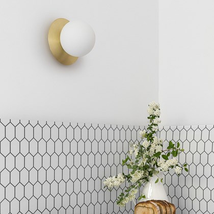UMMO Lighting Borra IP44 Brass Wall Light alternative image