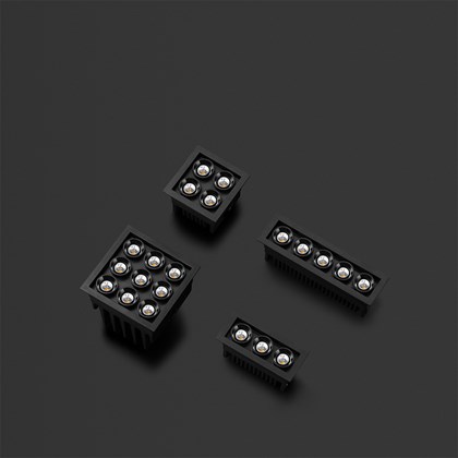 Arkoslight Black Foster Micro 2x2 LED Recessed Downlight alternative image