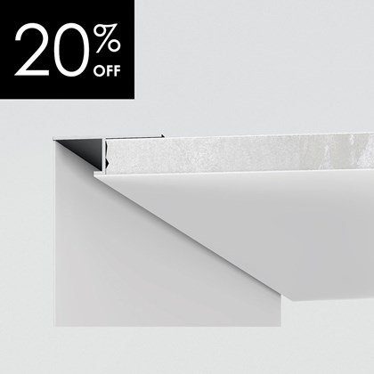 OUTLET 9010 Mira P015 Plaster In Wall Wash Linear LED Profile