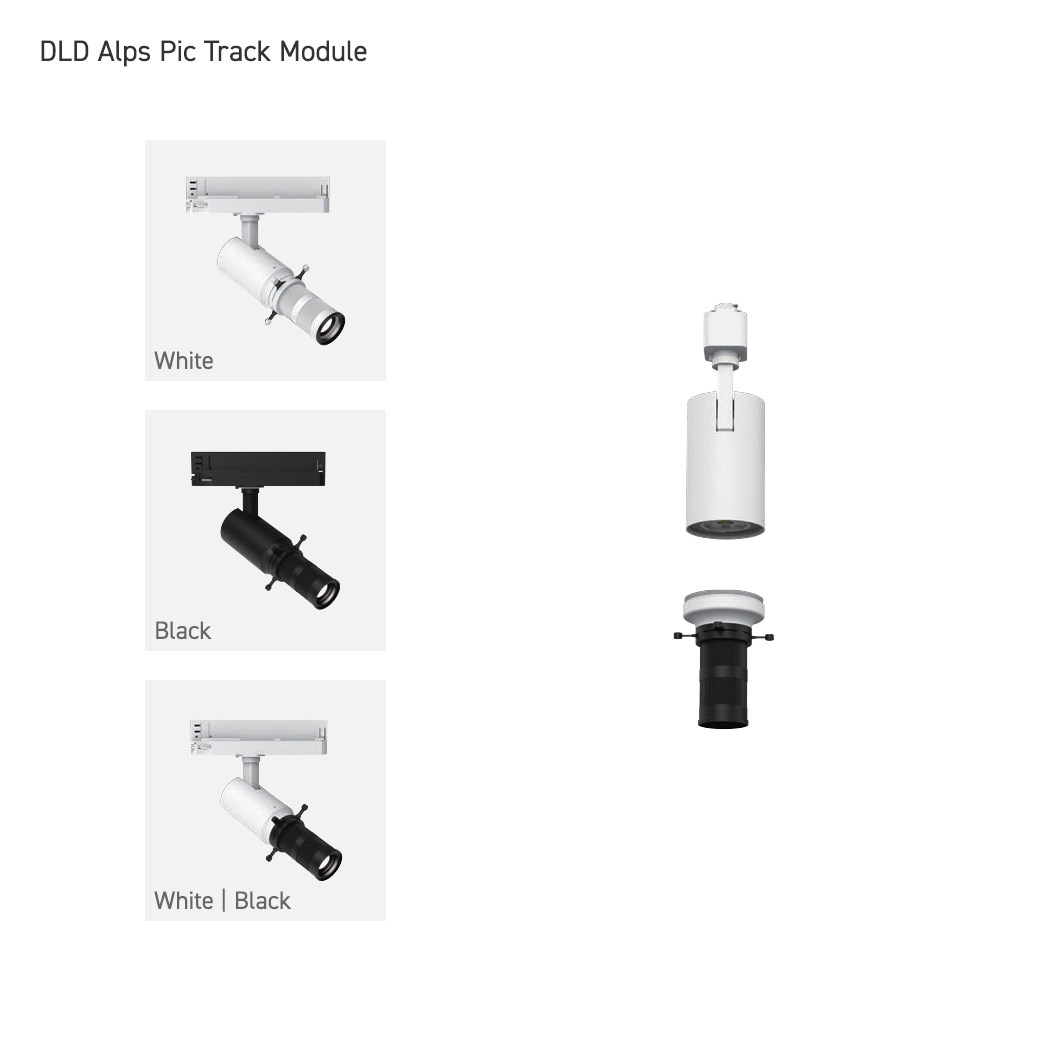 DLD Alps LED Surface Mounted Modular Track System Components ...