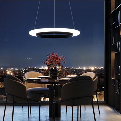 Lena Lighting Sizzano LED Industrial Suspension Light alternative image