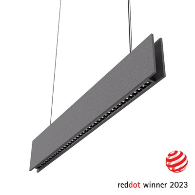 Lena Lighting Colline x Terrano LED Acoustic Panel Suspension Light