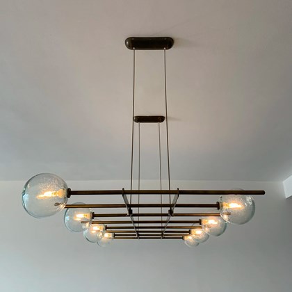 Contain Modular Flat 8 LED Chandelier