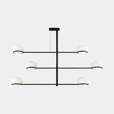 LEDS C4 Coco Six Arm Pendant Chandelier