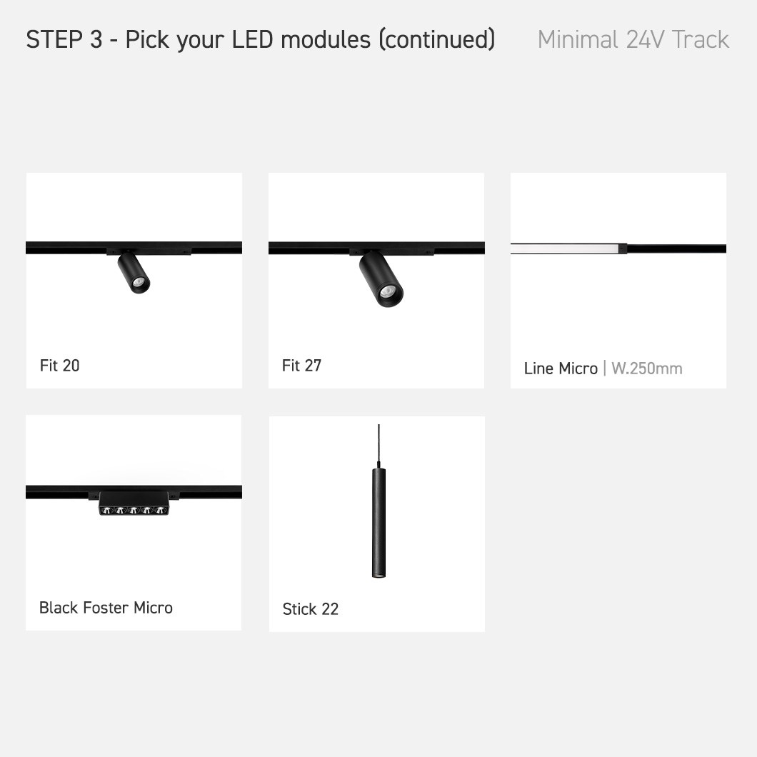 Arkoslight Minimal 24V Modular Track System Components | Darklight ...