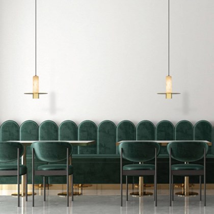 Zambelis 2549 Alabaster LED Pendant alternative image