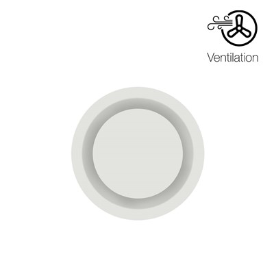 Prado Pradovent Ø100 Trim Recessed Ventilation Valve