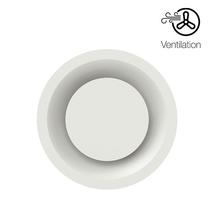 Prado Pradovent Ø125 Trim Recessed Ventilation Valve