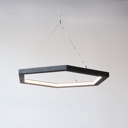 Hollis+Morris Hexagon LED Pendant