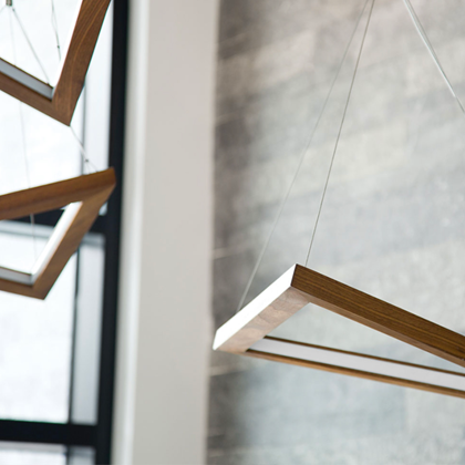 Hollis+Morris Triangle LED Pendant alternative image