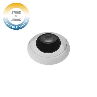 DLD Andes 1-R Tunable White 2700K-6500K LED IP65 Fixed Plaster In Downlight