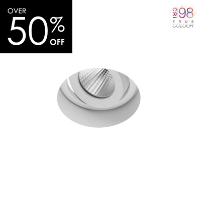 OUTLET DLD Eiger Mini 1-R Adjustable CRI98 LED Plaster In Downlight