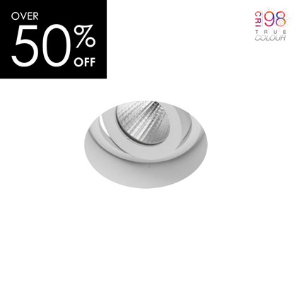 OUTLET DLD Eiger Mini 1-R Adjustable CRI98 LED Plaster In Downlight