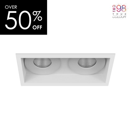 OUTLET DLD Eiger Mini 2 Twin Fixed IP65 CRI98 LED Recessed Downlight