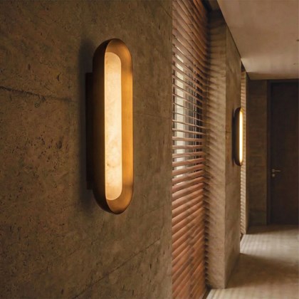 Zambelis 2652 Alabaster LED Wall Light alternative image