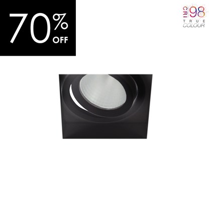 OUTLET DLD Eiger 1-S LED CRI98 Adjustable Plaster In Downlight - Black