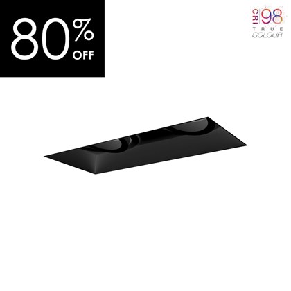 OUTLET DLD Eiger 2 LED CRI98 Adjustable Plaster In Downlight - Black