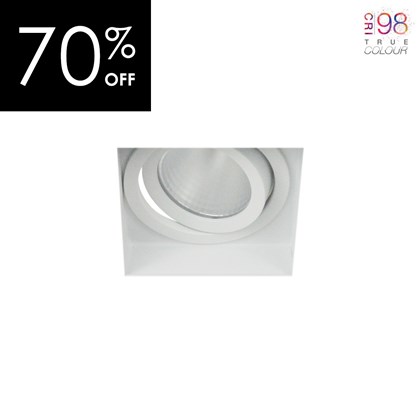 OUTLET DLD Eiger 1-S LED CRI98 Adjustable Plaster In Downlight - White