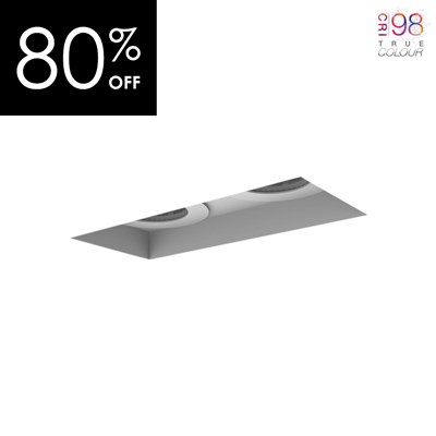 OUTLET DLD Eiger 2 LED CRI98 IP65 Fixed Plaster In Downlight - White
