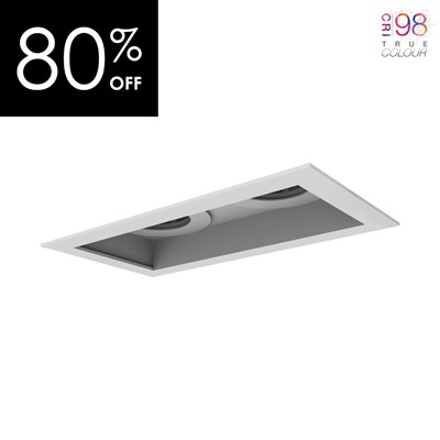 OUTLET DLD Eiger 2 LED CRI98 IP65 Fixed Recessed Downlight - White