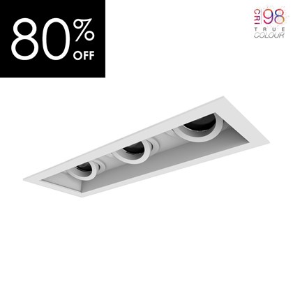 OUTLET DLD Eiger 3 CRI98 LED Adjustable Recessed Downlight - White