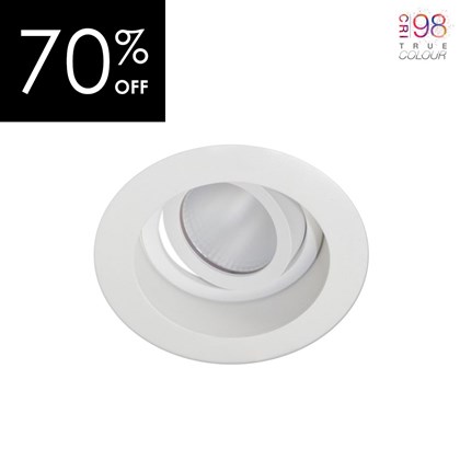 OUTLET DLD Eiger 1-R LED CRI98 Adjustable Recessed Downlight - White
