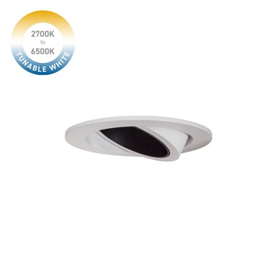 DLD Atlas Baffle Tunable White 2700K-6500K LED IP44 Adjustable Recessed Downlight